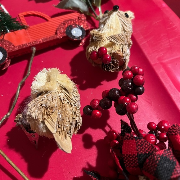 Rustic farmhouse wreath snowman sled picks bundle - Picture 3 of 3